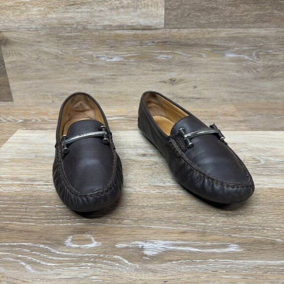 Ralph Lauren Caliana Brown Leather Flats Women's Size 6.5 - Picture 6 of 6